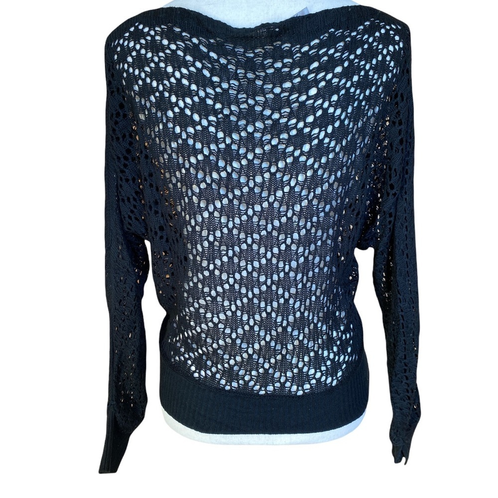 Vintage Y2k Fashion Graphic‎ Portrait Printed Long Sleeve Crochet T-Shirt - Picture 4 of 4